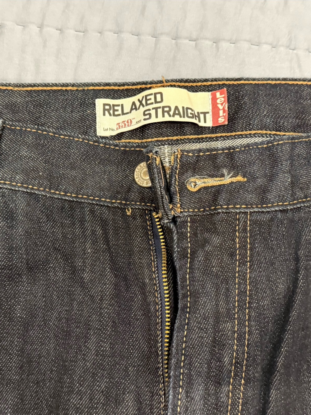 Levi's Relaxed Straight Jeans — Dark Indigo Denim